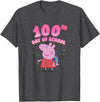 Peppa Pig 100th Day Of School Celebration Confetti T-Shirt - Dark Heather Grey