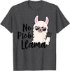No Prob Llama Drama NO PROB-LLAMA! Funny Llama Alpaca T-Shirt - Dark Heather Grey