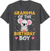 Favorite Grandma Designs For Women Grandma Of The Birthday Boy Koala Bear For Girls T-Shirt - Dark Heather Grey