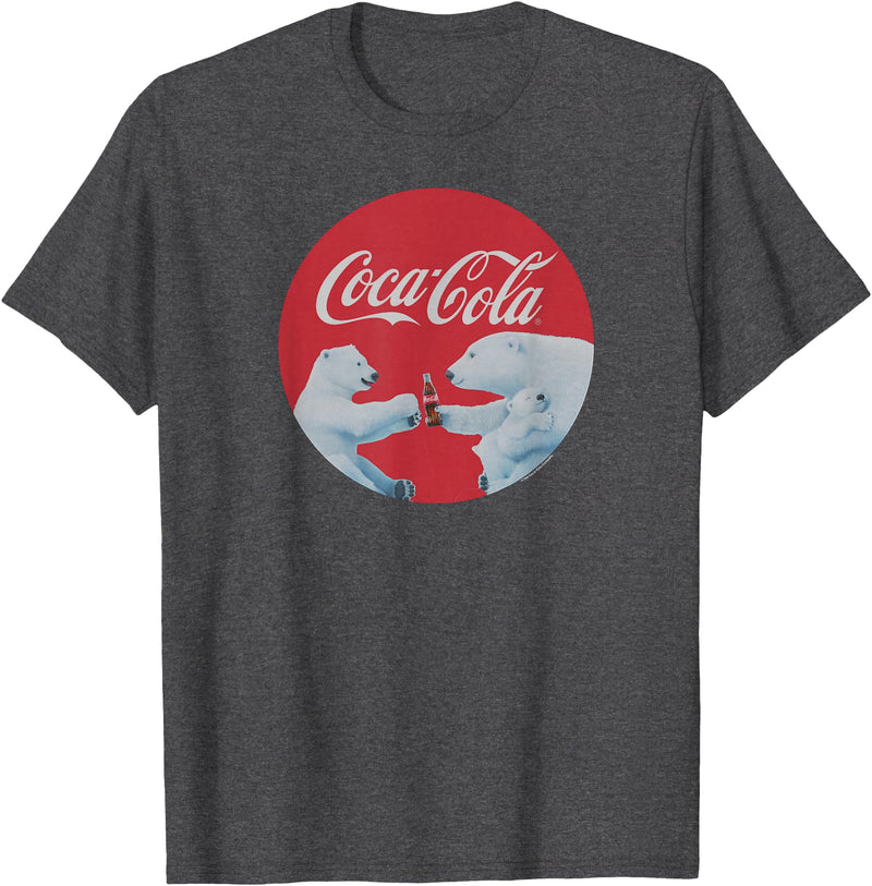 Coca-Cola Company Coca-Cola - Polar Bears T-Shirt - Dark Heather Grey