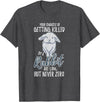 Killed by Rabbit Are Low but Never Zero Bunny Lover T-Shirt in Dark Heather Grey