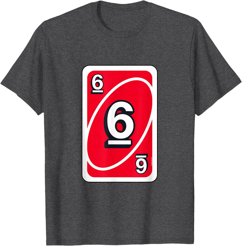 UNO Halloween Red 6" Card T-Shirt - Dark Heather Grey