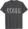 Cow Print Designs for the whole Family Uncle Cow Pattern Cow Print T-Shirt - Dark Heather Grey