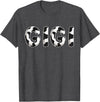 Cow Pattern Print Family Matching Birthday Shirts Cow Gigi Birthday Family Matching Mothers Day Boy Girl Farm T-Shirt - Dark