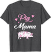 Funny Pig Lover Piggy Squad Gift For Women Pig Mama Funny Pig Mom Gift For Women Piggy Squad T-Shirt - Dark Heather Grey