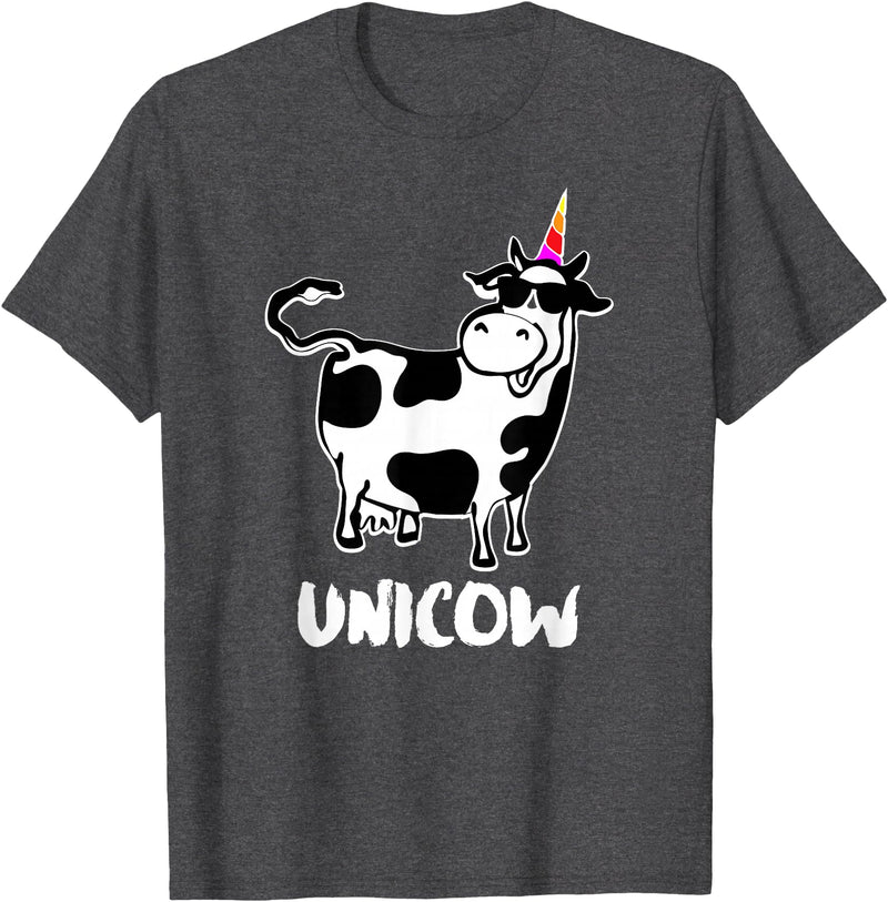 Cool Cow Lover Shirts & Funny Dairy Farmer Gifts Unicow. Cute Dairy Cow Farmer Shirt Funny Cow Lover Gift T-Shirt - Dark