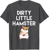 Dirty Little Hamster Cute Hamster Picture T-Shirt - Dark Heather Grey