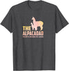 Daddy Llama Shirt Co. The Alpaca Dad Funny Llama Alpaca Lover Papa Fathers T-Shirt - Dark Heather Grey