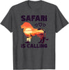 Special Lion Safari Gifts Lion Safari Is Calling T-Shirt - Dark Heather Grey