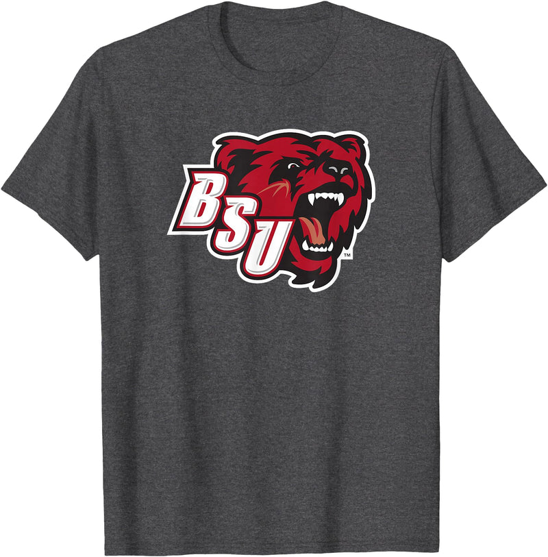 Bridgewater State University Gear - Steve State Bridgewater State University BSU Bears Logo T-Shirt - Dark Heather Grey