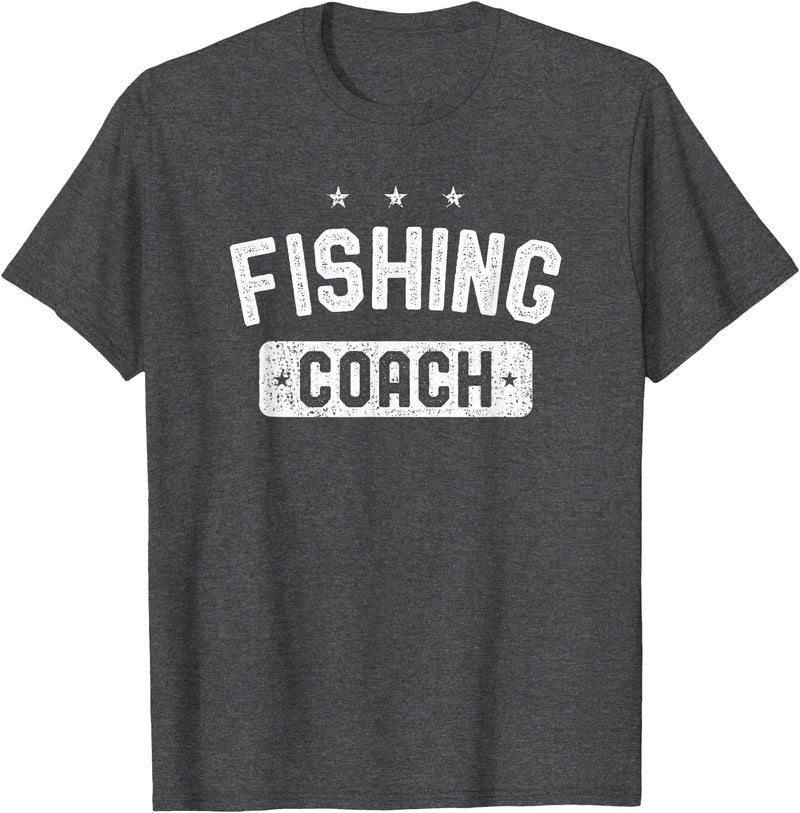 Fishing Coach Clothing Fishing Coach Vintage Fishing T-Shirt - Dark Heather Grey