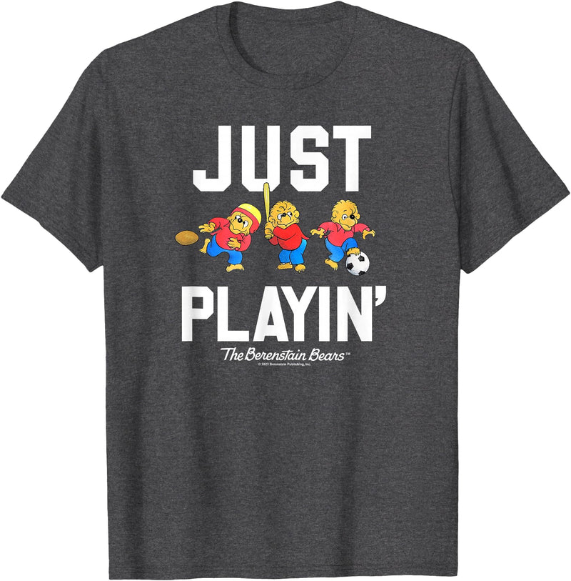 The Berenstain Bears The Berenstain Bears Just Playin T-Shirt - Dark Heather Grey