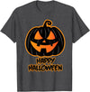 Pumpkin Halloween Party Design Happy Halloween for Men and Women - Pumpkin Halloween T-Shirt - Dark Heather Grey