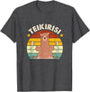 Teikirisi Take It Easy Funny Spanish Llama Latina Yoga T-Shirt - Dark Heather Grey