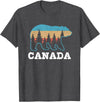 Canada Vintage Souvenirs & Gifts Canada Vintage Grizzly Bear Nature Souvenir Gift T-Shirt - Dark Heather Grey