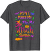 Don't Make Me Flip My Witch Switch Clothing Co Don't Make Me Flip My Witch Switch Halloween Funny T-Shirt - Dark Heather Grey