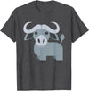 Funny Easy Lazy Last Minute Costumes Water Buffalo Costume T-Shirt - Dark Heather Grey