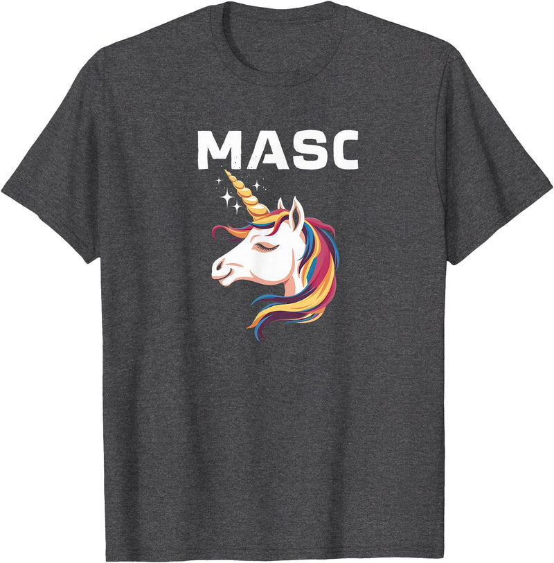 Mens Bear Gay Masc Man LGBTQ Bear Cub Masculine Mens Gay Unicorn Gay Masc Man Bear Cub Masculine Gay Pride T-Shirt - Dark Heather Grey