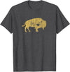 I Love Wild Buffaloes Gift Company I Love Buffaloes Golden Buffalo Bison Lover Gift Ideas T-Shirt - Dark Heather Grey