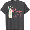 ADVENTURE ALPACA LLAMAS Designs MAMA LLAMA Funny Mother Lamas Meme T-Shirt - Dark Heather Grey