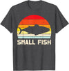 BoredKoalas Fish Fishing Shirts Fisherman Gifts Small Fish Retro Bass Fishing Family Matching Son Boys Gift T-Shirt - Dark Heather Grey