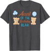 Family Birthday Bear Gifts Aunt of The Birthday Boy Bear 1st Birthday Party Boy T-Shirt - Dark Heather Grey