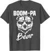 Boom-Pa Bear Funny Gifts Apparel Boom-Pa Bear Wearing Cool Sunglasses Fathers Day Gift T-Shirt - Dark Heather Grey