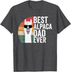 Best Alpaca Dad Accessories Best Alpaca Dad Ever Apparel LLama Lovers Cute Alpacas T-Shirt - Dark Heather Grey