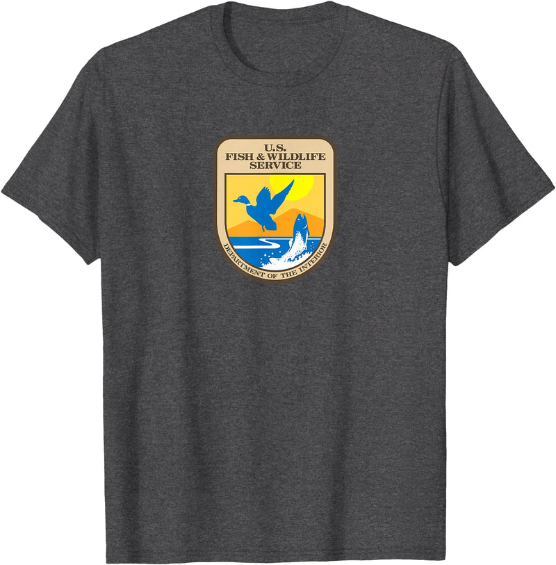 Federal USFWS Shirts & Gifts U.S. Fish & Wildlife Service T-Shirt - Dark Heather Grey
