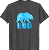 Wild Animal Alaska State Animal Polar Bear Ice Souvenir T-Shirt - Dark Heather Grey