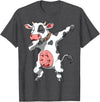 DabbingTastic Dabbing Cow Dab Cow Dancing Cow Farm Birthday Party T-Shirt - Dark Heather Grey