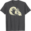 Cute Rabbit Lover Bunny Graphic T-Shirt (Dark Green) in Dark Heather Grey