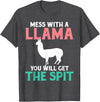 LLama Gifts & Accessories With a llama you get the spit alpaca llama T-Shirt - Dark Heather Grey