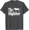 Backyard Pig Barbecue Shirts and Gifts The Hogfather Barbecue Chef Funny BBQ Grill Master T-Shirt - Dark Heather Grey