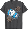 BCC Funny Panda Shirts & Panda Bear Gifts Panda Bear Gym Workout Training Bench Press Weight Lifting T-Shirt - Dark Heather Grey
