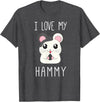 I Love My Hammy T Shirt for Hamster Lovers T-Shirt - Dark Heather Grey