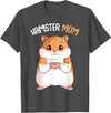 Women's Hamster Mom Hammy Girls T-Shirt - Dark Heather Grey