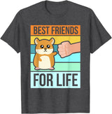 Funny Cute Hamster Gifts Face T-Shirt Best Friends T-Shirt - Dark Heather Grey