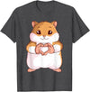 Hamster Lovers Girls Ladies T-Shirt - Dark Heather Grey