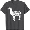 Mamma Llama T Shirt Mamma Llama Tshirt Alpaca Lover Shirt T-Shirt - Dark Heather Grey
