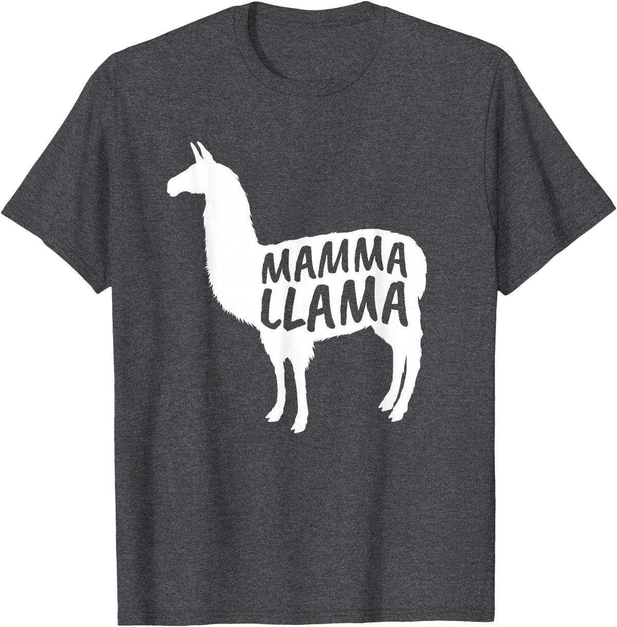 Mamma Llama T Shirt Mamma Llama Tshirt Alpaca Lover Shirt T-Shirt - Dark Heather Grey