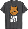 Bear Family Funny Tees Papi Bear Funny Gift T-Shirt Christmas T-Shirt - Dark Heather Grey