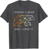 Schwule Bären & Bear Pride I Kissed a Bear an I liked it Gay Bear CSD T-Shirt - Dark Heather Grey