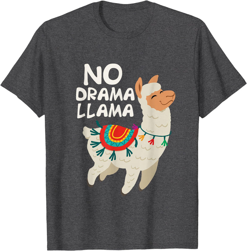 Give Me My No Drama Llama Co No Drama Llama Funny Lama T-Shirt - Dark Heather Grey