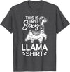 Funny Alpaca Llama Quotes This is my sexy Llama shirt Llama Funny Alpaca T-Shirt - Dark Heather Grey
