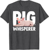 Pig Gift Pig Lover Stuff & Pig Novelty Accessories Cute Pig Whisperer Design For Men Women Farmer Pig Lovers T-Shirt - Dark Heather Grey