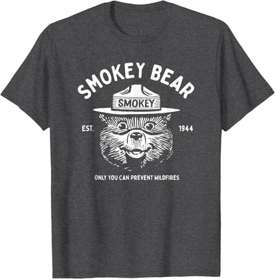 Vintage Smokey Bear Logo Only You Can Prevent Wildfires T-Shirt