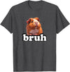 Funny Animal Cavy Mom Gifts T Shirts & Hoodies Bruh Bro Kids Boys Girls Cute Wheek Merch Guinea Pig Lover T-Shirt - Dark Heather Grey