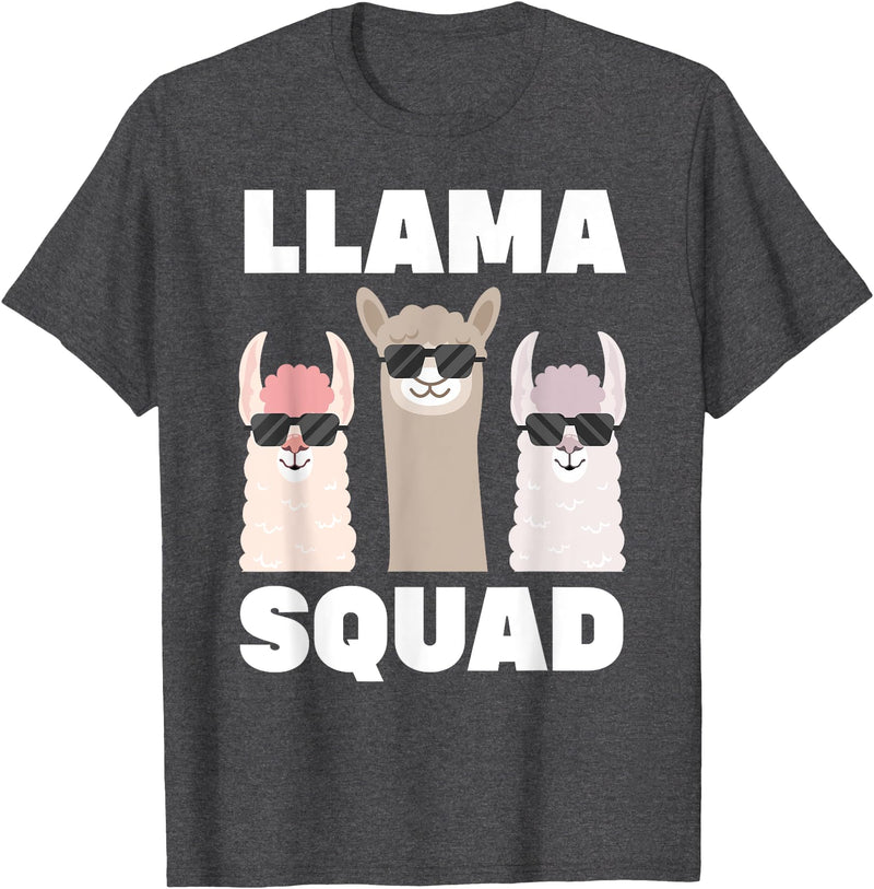 Funny Llama Gift Llama Lover Accessories & Stuff Funny Llama Design For Men Women Llama Alpaca Farm Animal T-Shirt - Dark Heather Grey