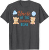 Family Birthday Bear Gifts Uncle of Birthday Boy Bear 1st Birthday Party Boy T-Shirt - Dark Heather Grey